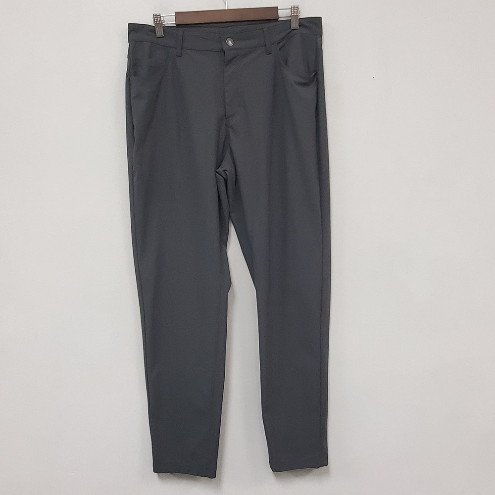 Fabletics Mens The Don 5 Pocket Pant Size 35x32 Gray Versatile Classic Golf Onyx